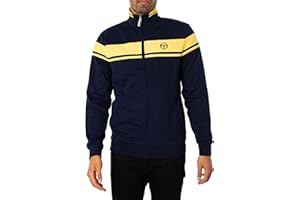 Sergio Tacchini Men's Damarindo Track Jacket, Maritime Blue/Lemon Drop