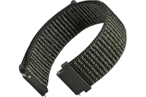 WOCCI Regolabile Sport Cinturino Orologio in Nylon con Chiusura a Strappo per Uomo e Donna, Sgancio Rapido, Larghezza Cinturino 18mm 20mm 22mm