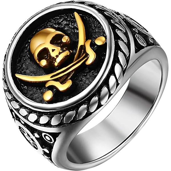 OIDEA Lord - Dames Ringen Schedel Persoonlijkheid Roestvrij Staal Diamant Bezet Skull Punk Rock Stijl Rood Wit 54 (17.2) ~ 70 (22.3), 70 (22.3), Roestvrij staal