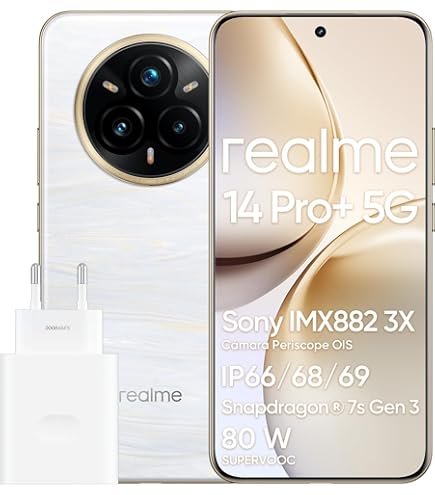 realme 14 Pro+ 5G 12GB-512GB Blanco (Pearl White) Dual SIM