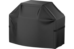 VIBOOS Housse Barbecue,147,32 cm / 58" Housse de Gril à gaz étanche,résistante aux intempéries, aux UV et à la décoloration, résistante aux UV pour Les barbecues Weber Char-Broil Nexgrill et Plus.