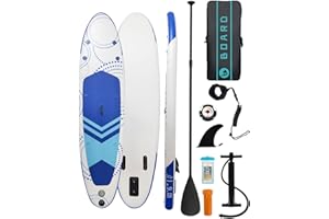 RUMICET Paddle Gonflable Adulte, 320cm Stand Up Paddle Gonflable avec Accessoires, Capacité de Charge Maximale 140kg, Planche à Pagaie Debout Sup avec Sac Étanche Mobile, pour Adultes/Débutants/2 Personnes