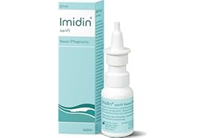 Imidin sanft Nasenpflegespray 20 ml – pflegendes Meerwasser-Spray mit Dexpanthenol für trockene, gereizte Nasenschleimhaut –geeignet für Säuglinge, Kinder & Erwachsene – Aristo Pharma