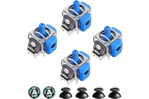 AKNES HallPi V6 Linjär TMR Joystickersättning för DualSense PS5/Edge | minskar Joysticks drift, ultrahög precision, lång livslängd, energieffektiv, Thumbstick Caps ingår