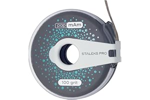 STALEKS ATClux - Rollo de lima de uñas desechable profesional (6 m, grano 100)