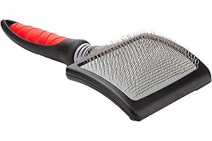 Mikki Hard Pin Slicker - Cepillo para Perro, cabeza flexible de forma rectangular, XL