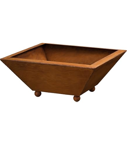 Rostige Schale Rund (Halbkugelschale) - Medium Dekoschale: 40cm - Wetterfest & Frostsicher - Metall/Edelrost/Rost - Rostschale/Metallschale Zur Dekoration Im Garten/Gartendekoration