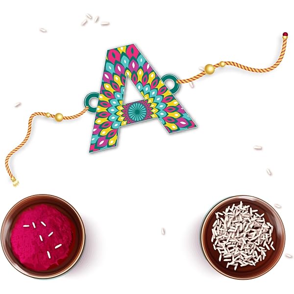 Funny Wooden Rakhi Combo (Set Of 2) - Football & Barcelona Design For Brother, Quirky Rakhi Gift