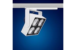 Mextronic Foco cuadrado de 3 fases para sistema de raíles (Matrix-W) 40 W, blanco neutro