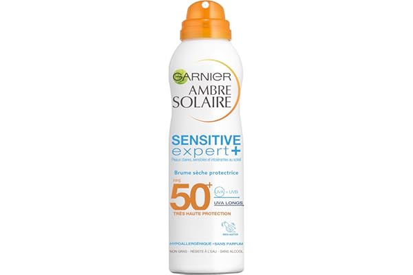 Garnier Ambre Solaire Sensitive Expert+ Brume Sèche Protectrice FPS 50+ 200 ml