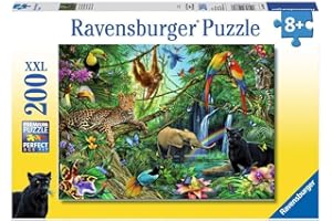 Ravensburger - Puzzle enfant 200 pièces - Animaux de la jungle - Dès 8 ans - 12660
