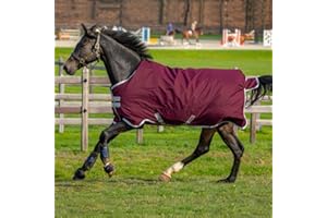 Horseware Amigo Hero Ripstop 50g Turnout Decke wasserdicht Fig/Silver