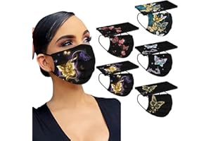 Zilosconcy 50 Stück Mundschutz Erwachsene Bunt mit Motiv 3-lagig Mund-Nasen-Schutz Blumen Mund und Nasenschutz Elegant Blau Print Tücher Atmungsaktiv Bandana Maske Halstuch