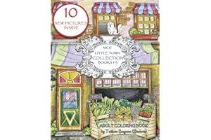 Nice Little Town Collection (books 1-3): Adult Coloring book. No Mice Collection. Stress Relieving Designs.