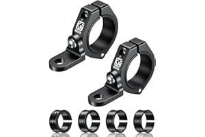 BRCOVAN 2St, UTV Peitschenlichthalterung, Peitschenflaggenhalterung aus Aluminiumlegierung, 360° verstellbare Lichtleistenhalterungen, passend für 1,5'' / 1,65'' / 1,75'' / 1,85'' / 2'' Überrollkäfig