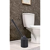 ATA HOME Silikon WC Tuvalet Banyo Fır&ccedil;ası Klozet Fır&ccedil;ası Siyah Oval