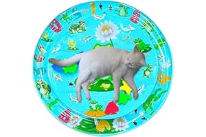 YSVNLMJY Tapis d'eau pour chat | Tapis de jeu pour chat | Tapis d'eau sensoriel pour chat | Tapis de jeu pliable pour chat et chien