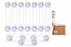 NEDIT Schubladensicherung Baby - Kindersicherung Schrank - 10 Stück - Kindersicherung - Schranksicherung Baby - Schranksicherung Für Schrank und Schubladen Zum Kleben Ohne Bohren Für Baby und Kind