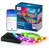 Philips Smart Lighting HDMI Sync Box TV arka ışığı, RGBIC LED şeritler, 55 &ndash; 65 in&ccedil; TV'ler i&ccedil;in, senkronizasyon. m. Film, m&uuml;z