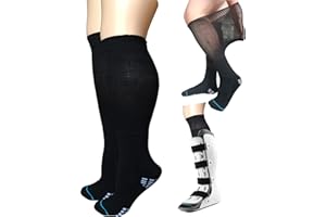 LORVVDE 2 Paar Ersatz-Sockeneinlagen für orthopädische Wanderschuhe, Air Cam Walkers, Gusssocken unter der Luft, Gipsbandage, chirurgische gebrochene Beinzehe, Frakturstiefel