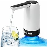 BonKaso Automatic Water Dispenser Pump for 20 Litre Bottle, Portable USB Rechargeable Electric Mini Water Pump with Removable