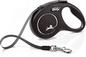 flexi New Classic S Gurt 5 m schwarz für Hunde bis 15 kg