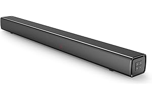 Panasonic SC-HTB100 I Barre de Son Compacte (45W, Système 2.0 canaux, Port Bass Reflex, Bluetooth, HDMI ARC, Entrée optique, USB, Montage Mural, Finition Métallique) Noir - Version Française