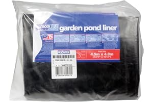 HOZELOCK - Bâche de Bassin Taille L (4,5m X 4m) : Idéal pour Fond de Bassin et Piscine Koï de large Taille, Liner Robuste et Durable [3463T0155]