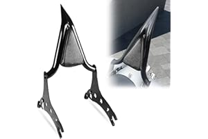 Sresk Quick Release Sissy Bar w/Pad Fit for Indian Challenger Roadmaster Chieftain Springfield Dark Horse 2014 2015 2016 2017 2018 2019 2020 2022 2023 Detachable Passenger Backrest (Black)