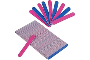 Faburo 100PCS Doppelseitige Einweg Nagelfeile 180/240