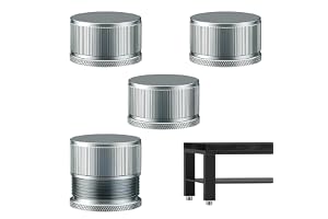 xyuayamz Möbelben, höjdjusterbara ben, metallmöbelben, justerbar höjd 2,3 till 3,9 cm, möbelben, höjdjusterbara ben för bord