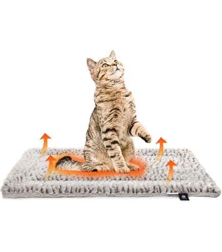 Coussin Auto-chauffant Pour Chat Et Chien - Couverture Chauffante Sans électricité, Lavable, 60x45 Cm, Jaune