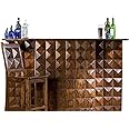SS WOOD FURNITURE Sheesham Handmade Modern Style Wooden Bar Cabinet Without Chair