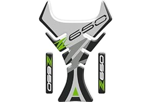 GREATEST SELLER Tankpad Sticker, Protection de Reservoir Moto Autocollant en Gel compatible pour Kawa.saki Z650 v3