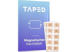 ANDERS Nachfüllset Nasenpflaster Magnet (30 Tage) - Magnetisches Nasenpflaster mit überragendem Kleber 30 Tage - Magnet Strips Nase für besseres Atmen - Echter Schnarchstopper (Nachfüllset 30 Tage)