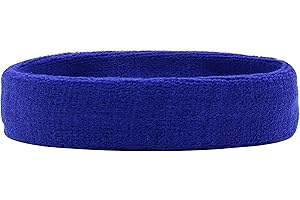 HANERDUN Bandeau de Sport pour Hommes et Femmes Bande de Cheveux Élastique Non Slip Évacuation de l'Humidité Bandeau en Coton pour Sports