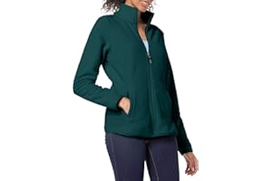 Amazon Essentials Femme Veste à Fermeture Éclair intégrale, en Polaire Douce, Coupe Classique (Grandes Tailles Disponibles)