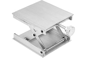 FOXCUP Laser Level Bracket, Lab Portable Multifunction Lift Stand Aluminum Alloy 90 × 90mm for Level Equipment for Laser Measure Tool