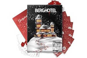 Mord bei Tisch Krimidinner für Zuhause - 6 bis 8 Personen - Der Berghotel Fall - Das Krimi Spiel ab 16 Jahren – Ideal als Krimi Dinner für eine mörderische Dinnerparty