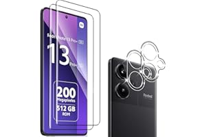 Weimierd Schutzfolie kompatibel mit Xiaomi Redmi Note 13 Pro Plus 5G für Panzerglas, 2 Stück Panzerfolie + 2 Stück Kameraschutz, 9H Härte Folie, 0.33mm Ultra-klar Displayschutzfolie