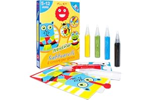 Sabbiarelli Sand-it For Fun – Kit Animalokki Animalojitos – Set de Manualidades Creativas: Colorea con Arena, Ideal como Regalo de Cumpleaños para Niños y Niñas de 5 a 9-12 años