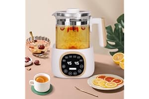 ‎SINBIDE Sinbide Fläschchenwärmer, Elektrischer Wasserkocher, Exakt temperierter für Babyflaschen, Multifunktionaler Wasserspender für Milch Tee Kaffee,Mit LCD-Bildschirm, 1.2L, Weiß
