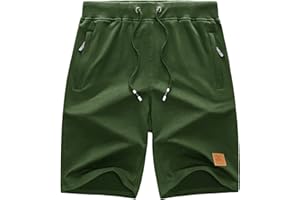 Niwicee Męskie spodenki na co dzień letnie spodenki sportowe do biegania na siłownię spodnie do biegania ze sznurkiem elastyczna talia kieszenie na zamek błyskawiczny