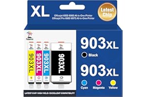 Palmtree 903XL Multipack Kompatibel für HP 903 XL HP 903 Druckerpatronen für HP Officejet 6950 Druckerpatronen für HP Officejet Pro 6970 Patronen 6960 All-In-One-Drucker (‎‎‎‎‎‎‎4er-Pack)