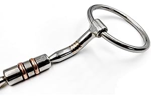 ON TIME TRADER ENGLAND OTTE Loose Ring Snaffle with Copper Rolling Barrel and Copper Inlay Horse Bit (5.25inches)