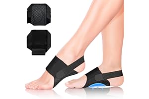 YESIMOLA Supporto per arco plantare per fascite plantare e piede piatto, supporto per arco plantare con cuscinetti in gel, per alleviare il dolore e sostenere l'arco plantare (1 paio)