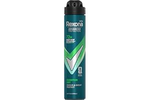 Rexona Men Desodorante Antitranspirante en Aerosol Quantum Dry con tecnología Body Heat Activated, 200 ml