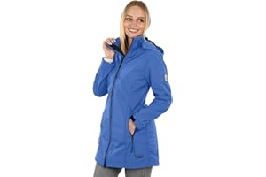 ALESSANDRO SALVARINI A. Salvarini AS-131 damska kurtka softshellowa, odporna na działanie wody, do aktywności na świeżym powietrzu, długa