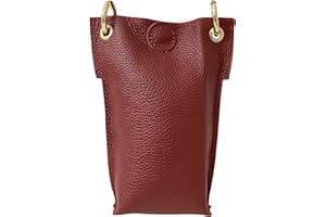 ALEXANDER MILANO Bolso Bandolera para Mujer Móvil Celular Teléfono de Piel Cuero Vera Pelle Auténtica Duradero de Calidad Diario