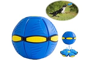 LoQuick Haustier Spielzeug Frisbee Ball,Fliegender Ball für Hunde,Fliegend Untertasse Ball Spielzeug für Hunde,Pet Toy Frisbee Ball Hund,Interaktives Spielzeug für Kinder und Haustiere, 3 Lichter